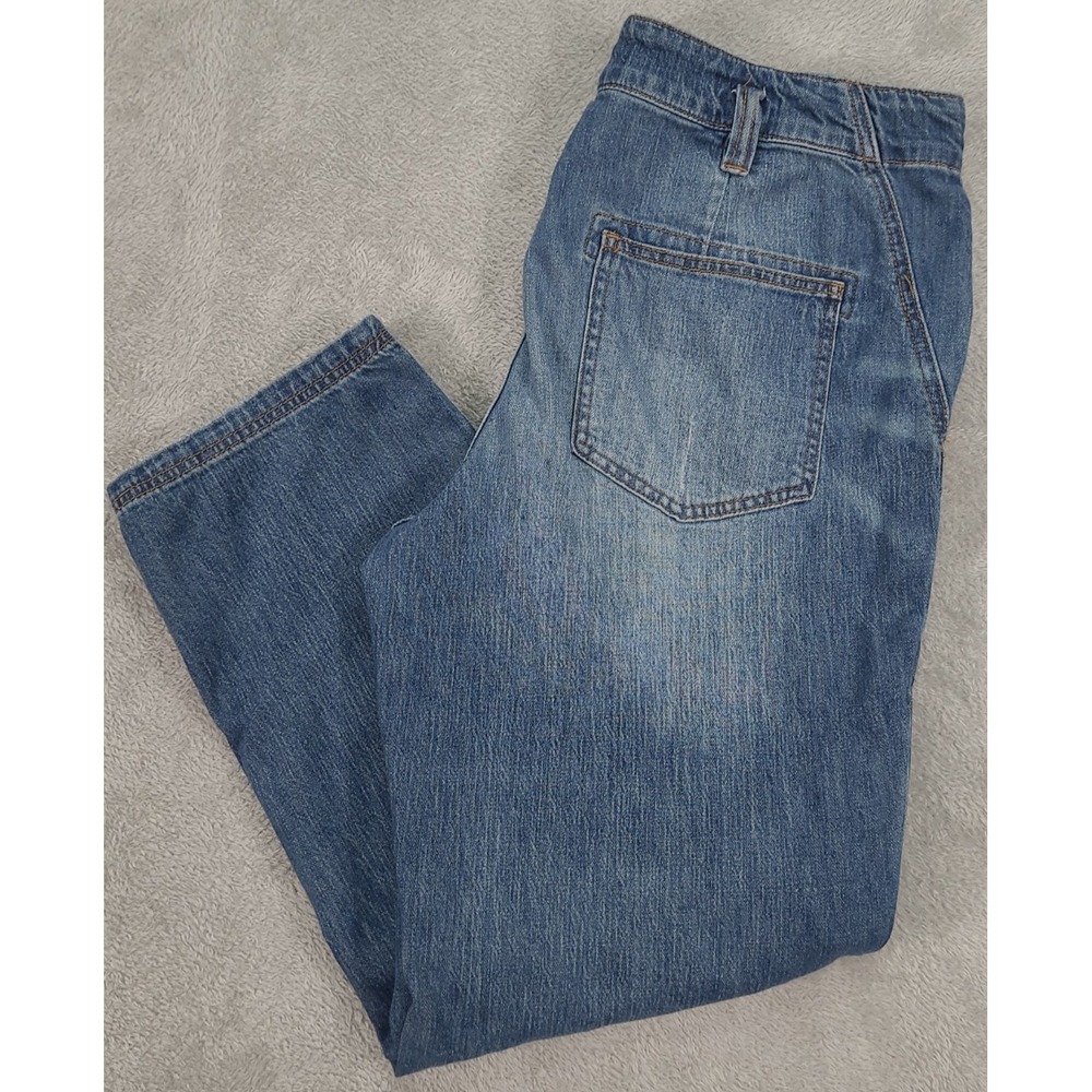 Anthropologie Pilcro The Wanderer Relaxed High Rise Double Knee Utility Jeans 32